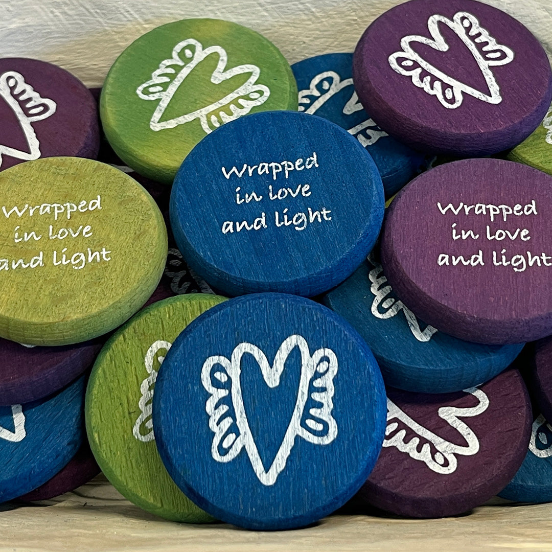 Grief and Support Wood Coin Tokens - Sold Individually