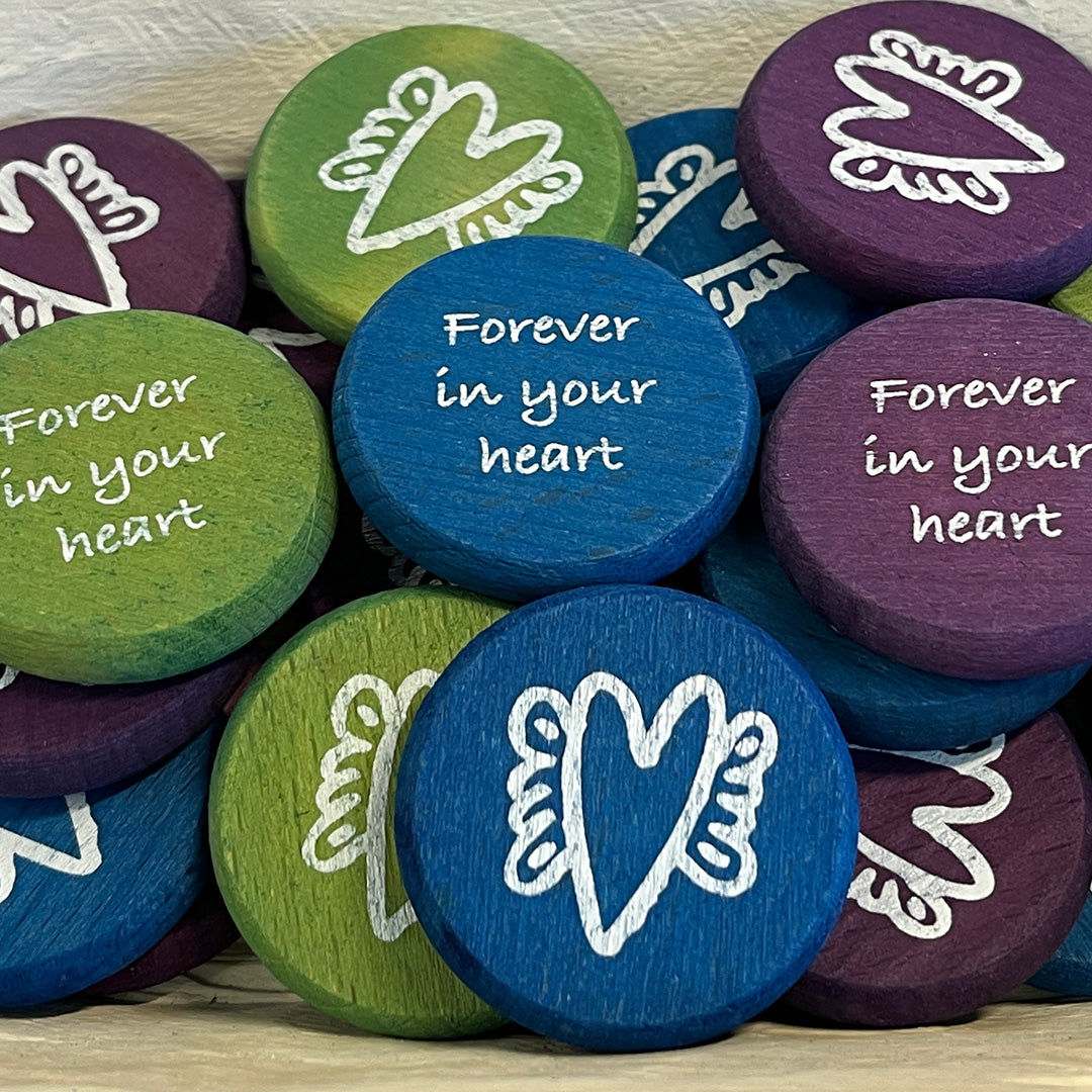 Grief and Support Wood Coin Tokens - Sold Individually