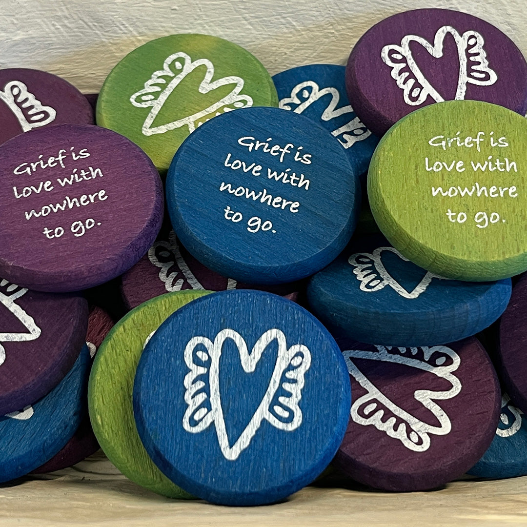 Grief and Support Wood Coin Tokens - Sold Individually