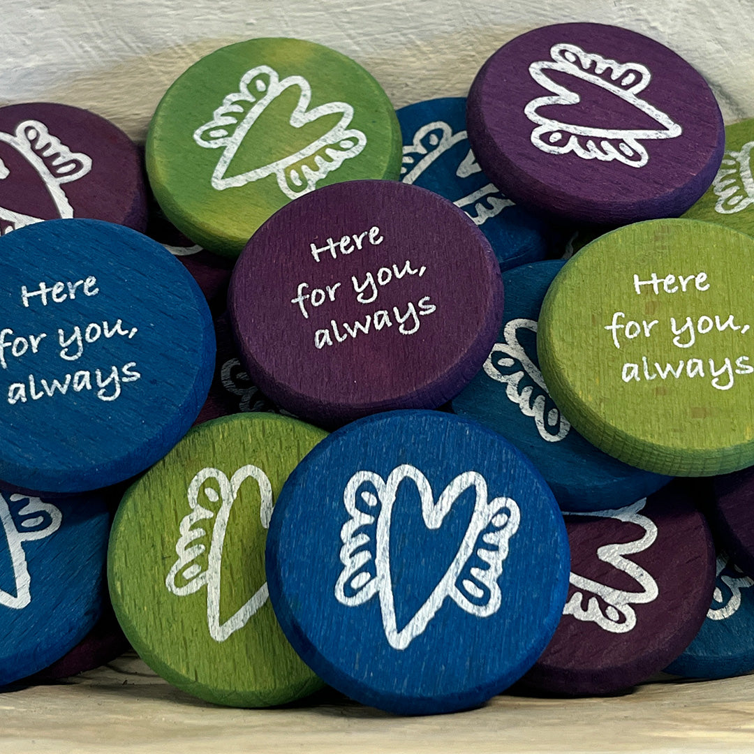 Grief and Support Wood Coin Tokens - Sold Individually