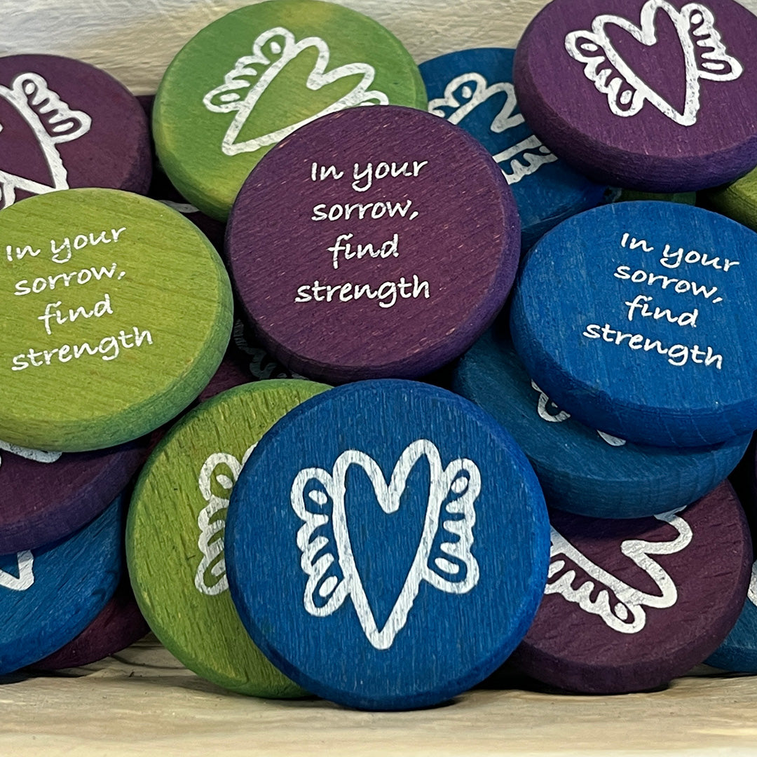 Grief and Support Wood Coin Tokens - Sold Individually