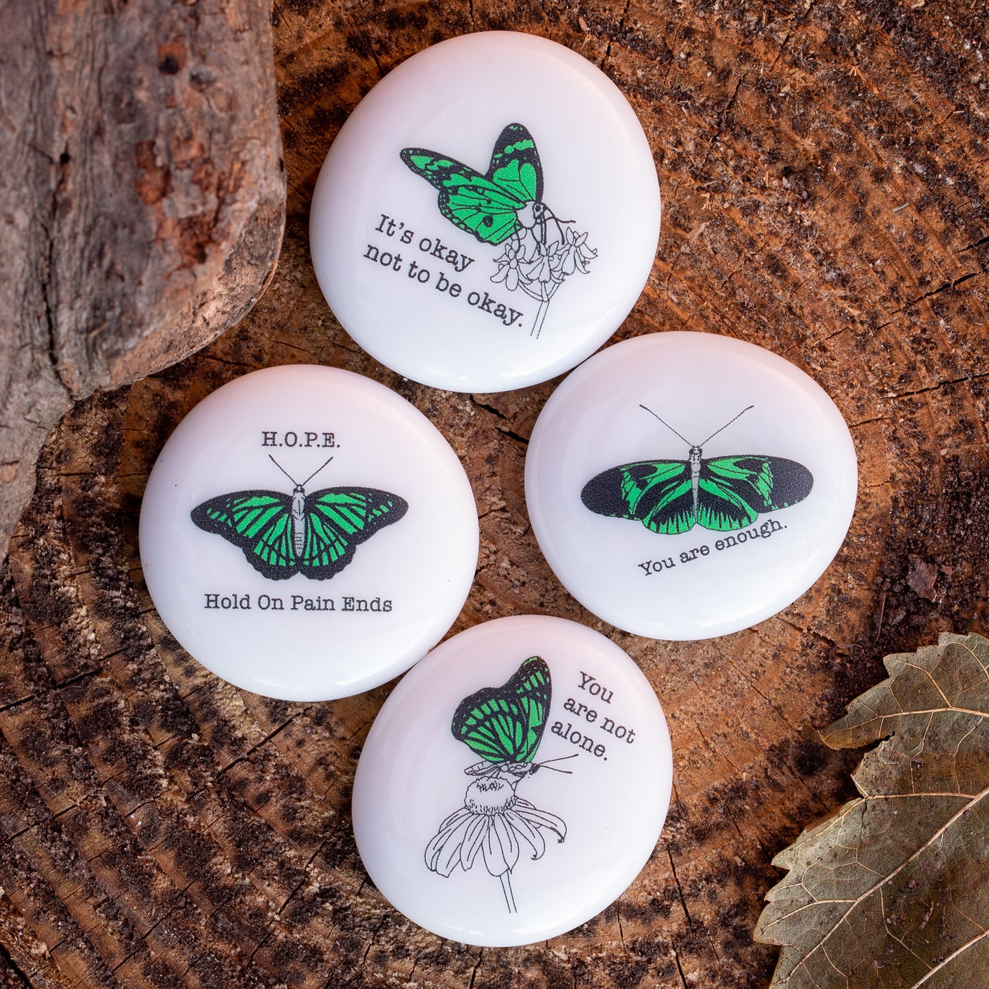 Imprinted Glass Suicide Prevention - Display Package