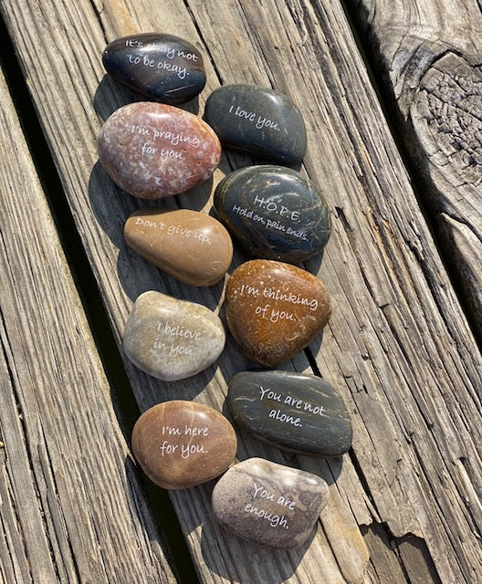 Support and Encouragement Stones - Sold Individually