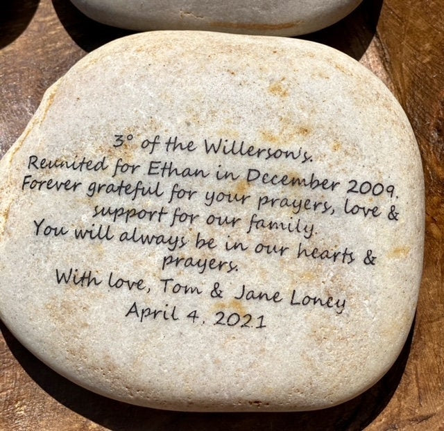 Engraved River Rocks - CUSTOM DESIGNS