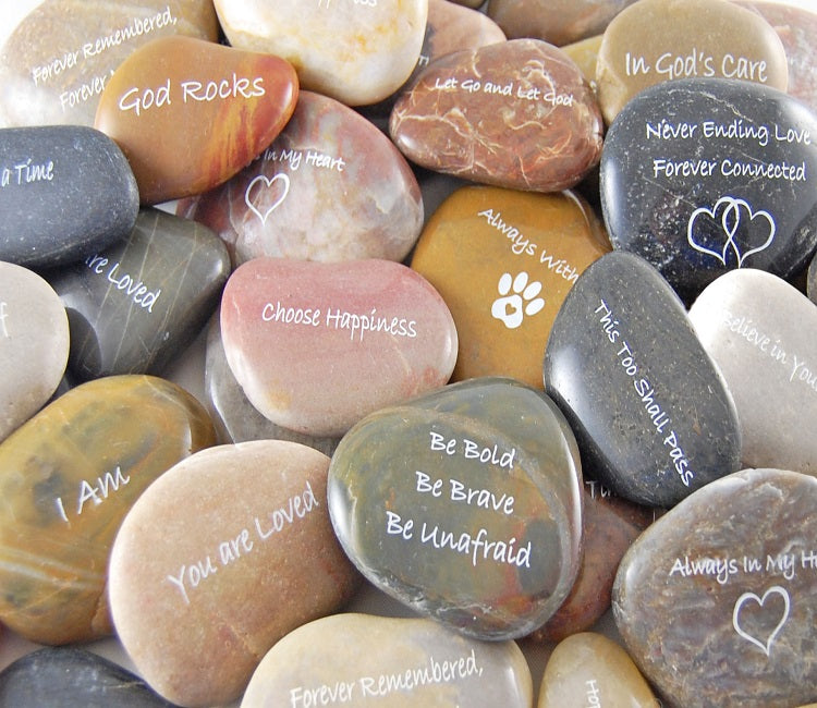 Inspirational River Rocks – ShopGiveCourage.net