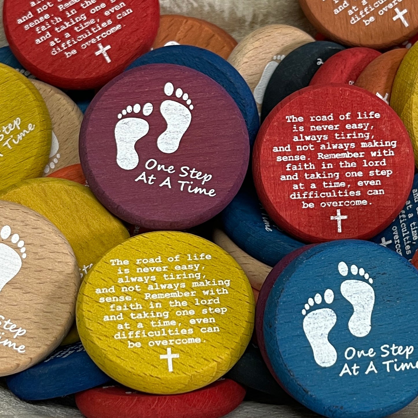 Inspirational Wood Coin Tokens - Sold Individually