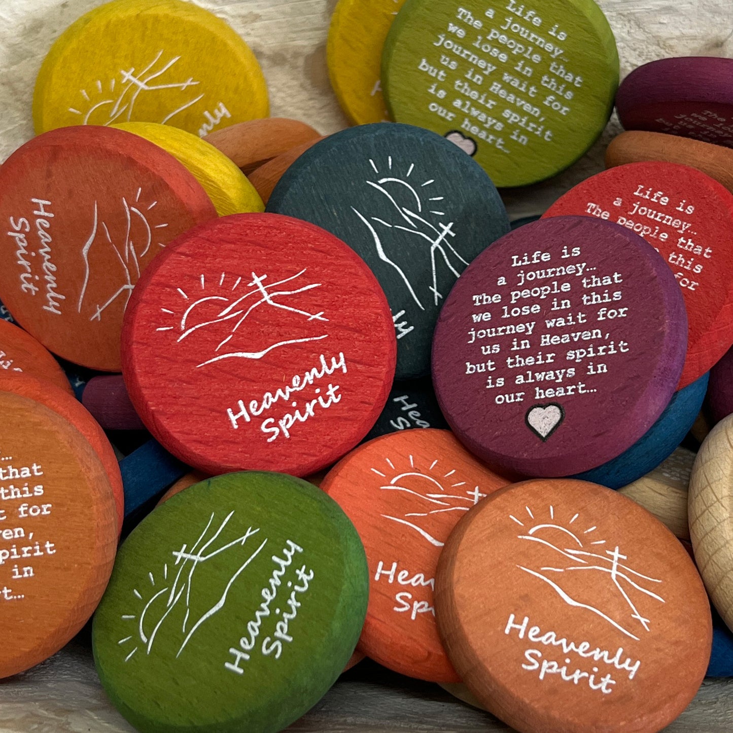 Inspirational Wood Coin Tokens - Sold Individually