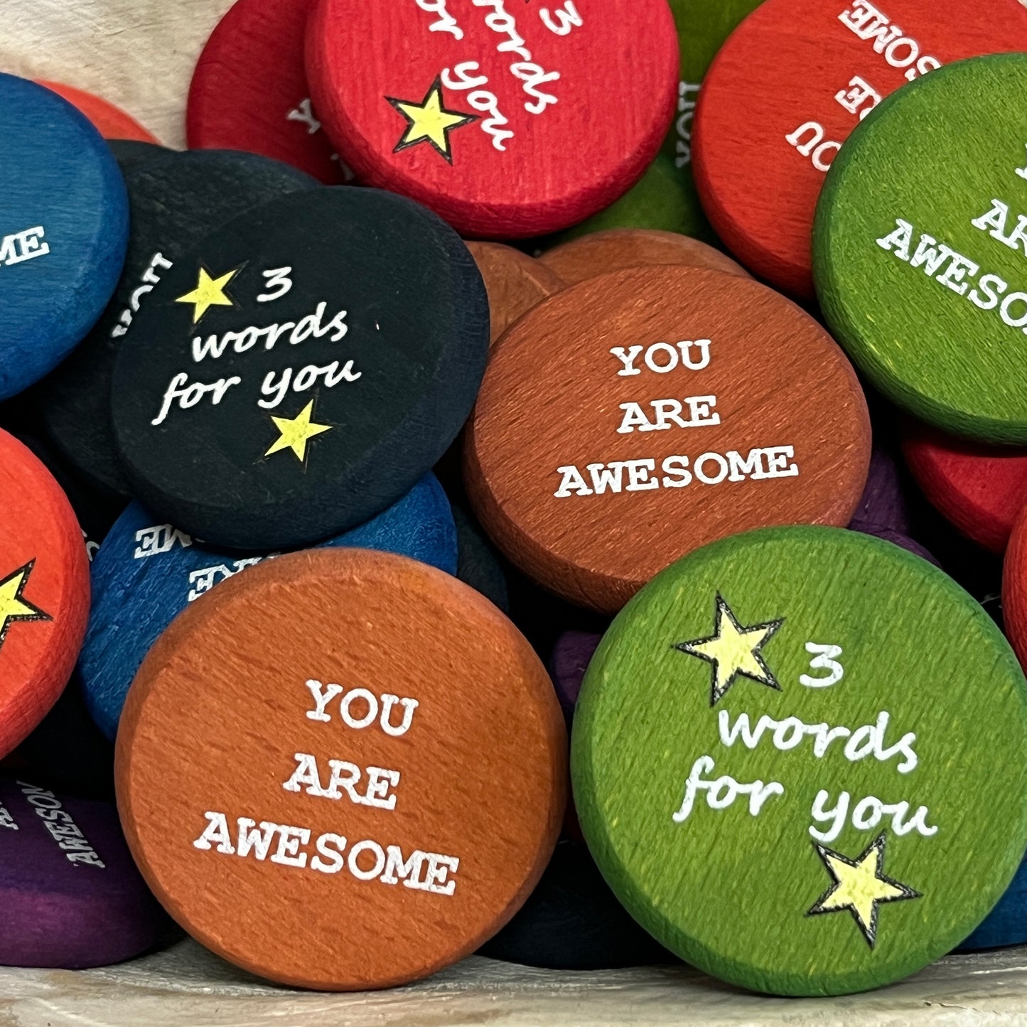 Inspirational Wood Coin Tokens - Sold Individually