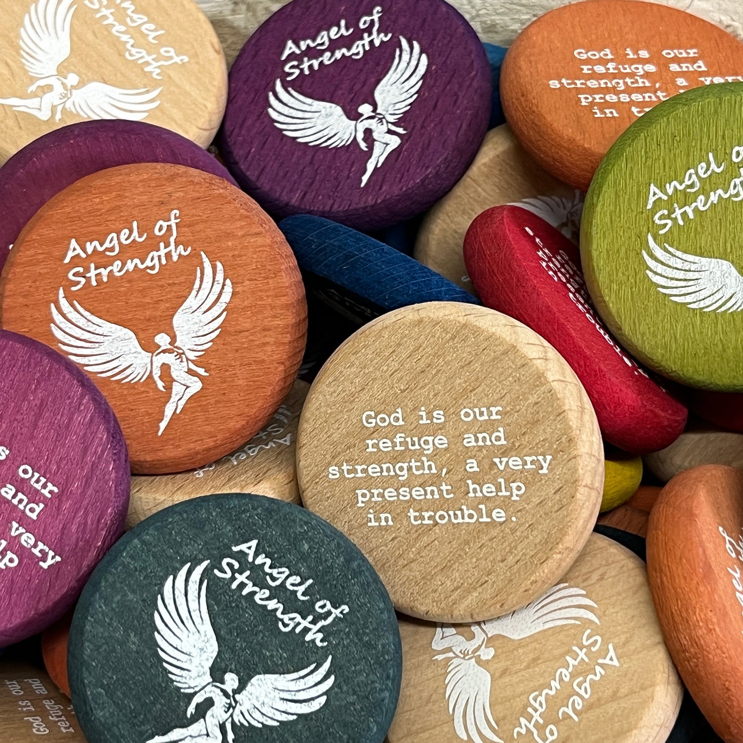 Inspirational Wood Coin Tokens - Sold Individually