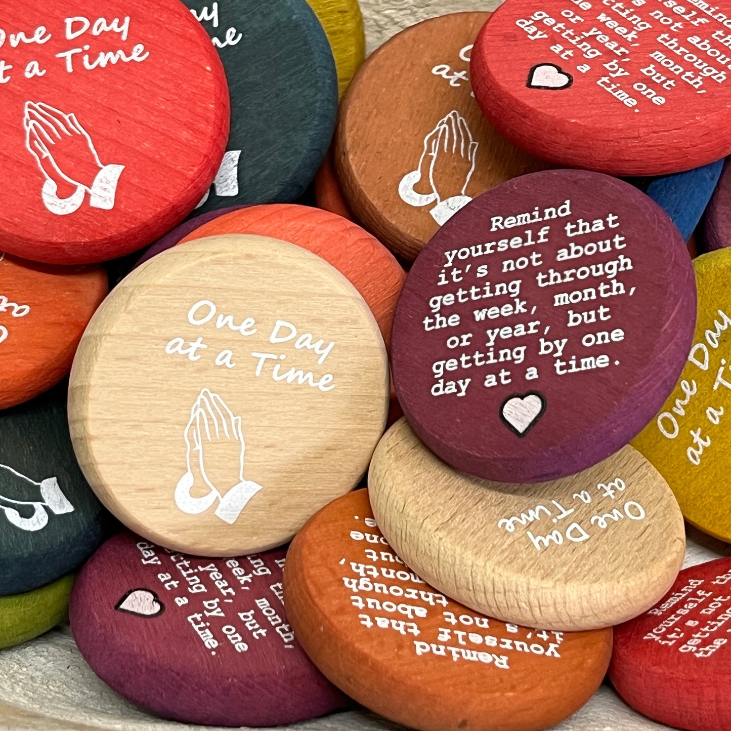 Inspirational Wood Coin Tokens - Sold Individually