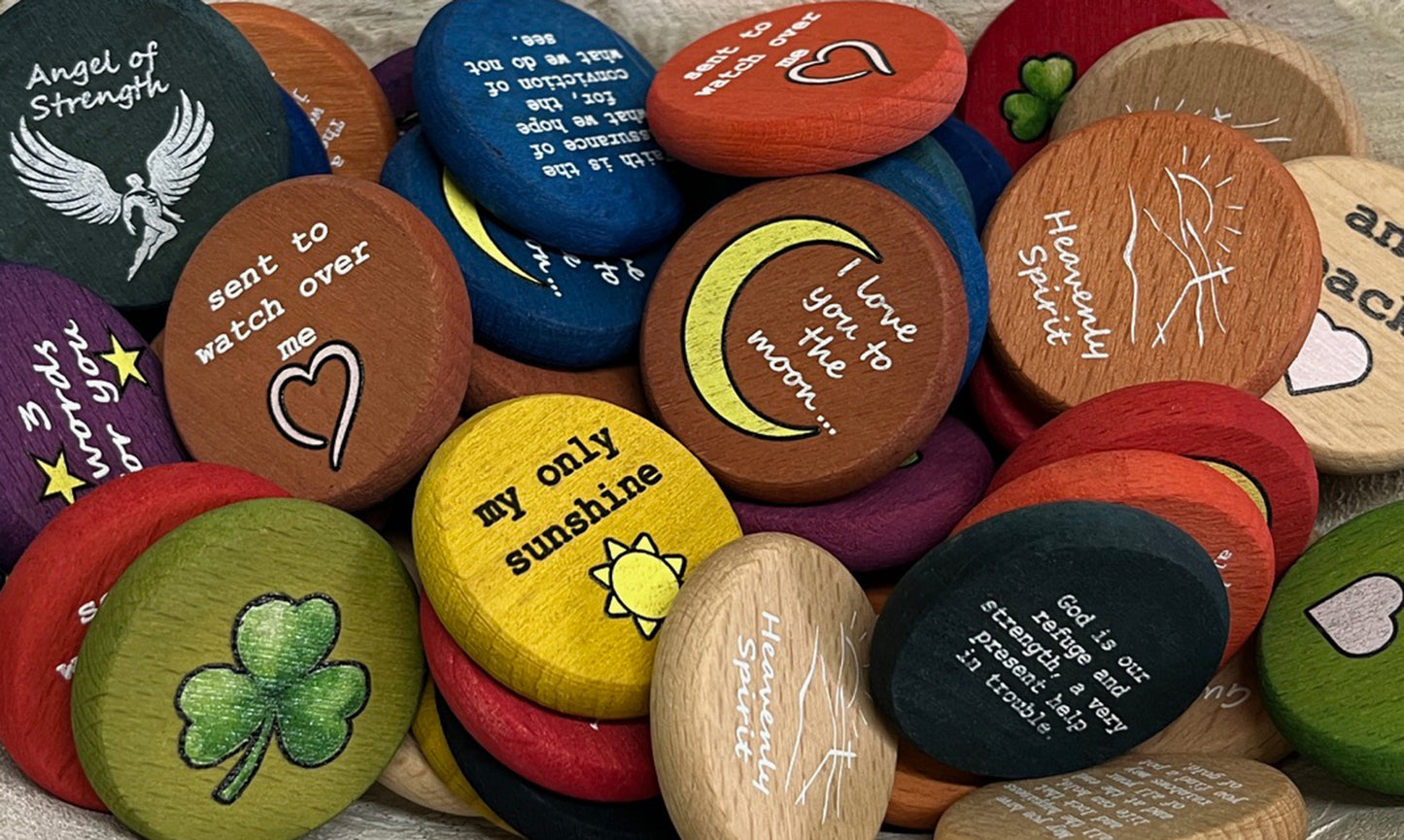 Inspirational Wood Coin Tokens - Sold Individually