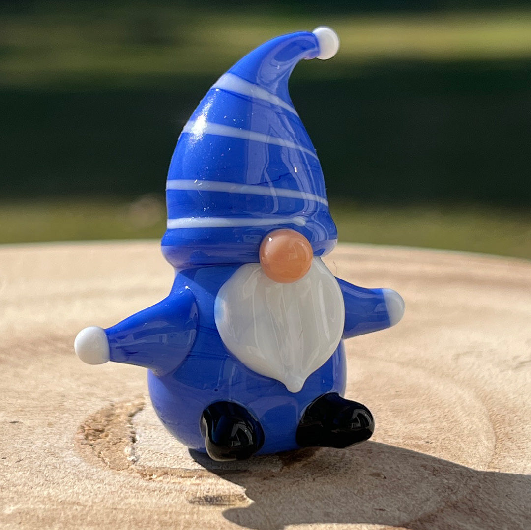 Glass Figurine Sitter Collectible - GNOME