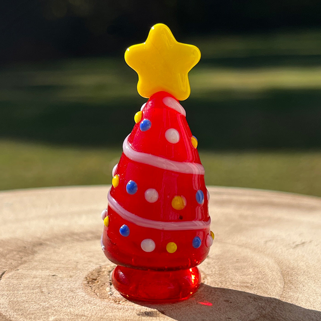 Glass Figurine Sitter Collectible - TREE