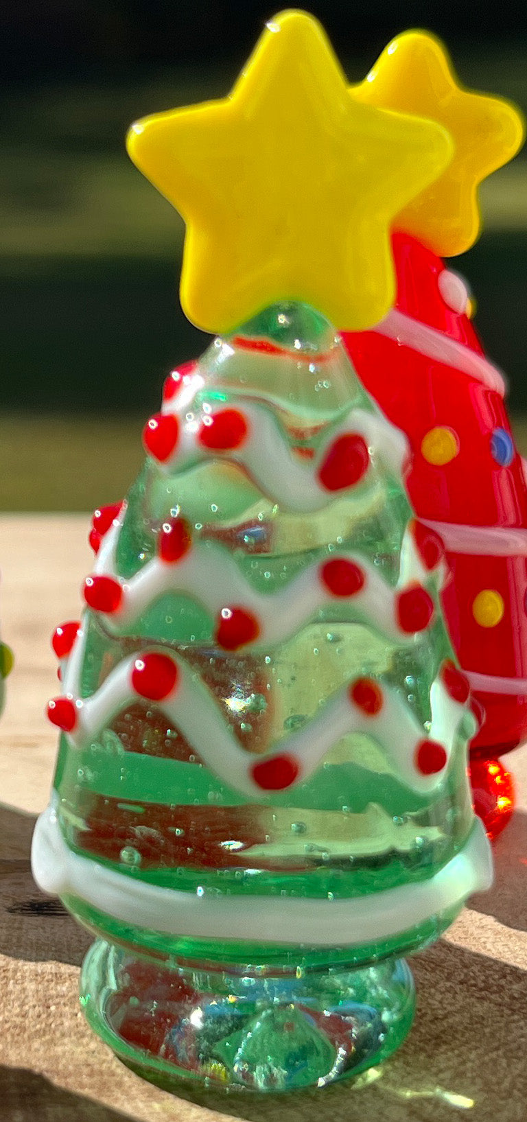 Glass Figurine Sitter Collectible - TREE