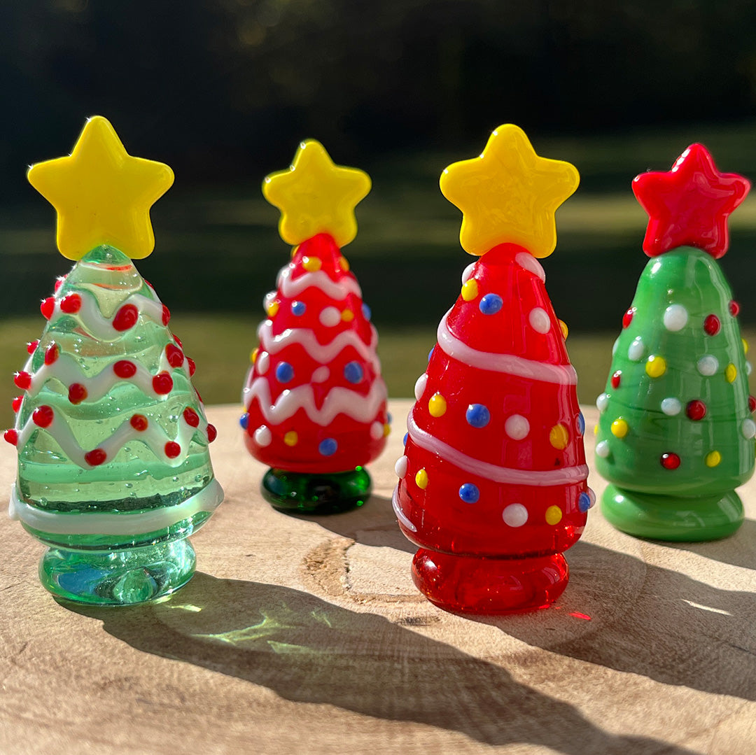 Glass Figurine Sitter Collectible - TREE