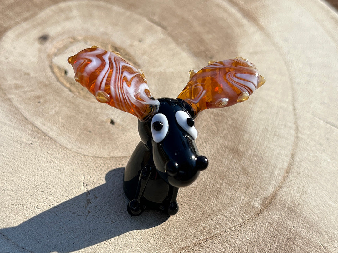 Glass Figurine Sitter Collectible - MOOSE
